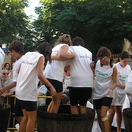 Grape pressing with the feet